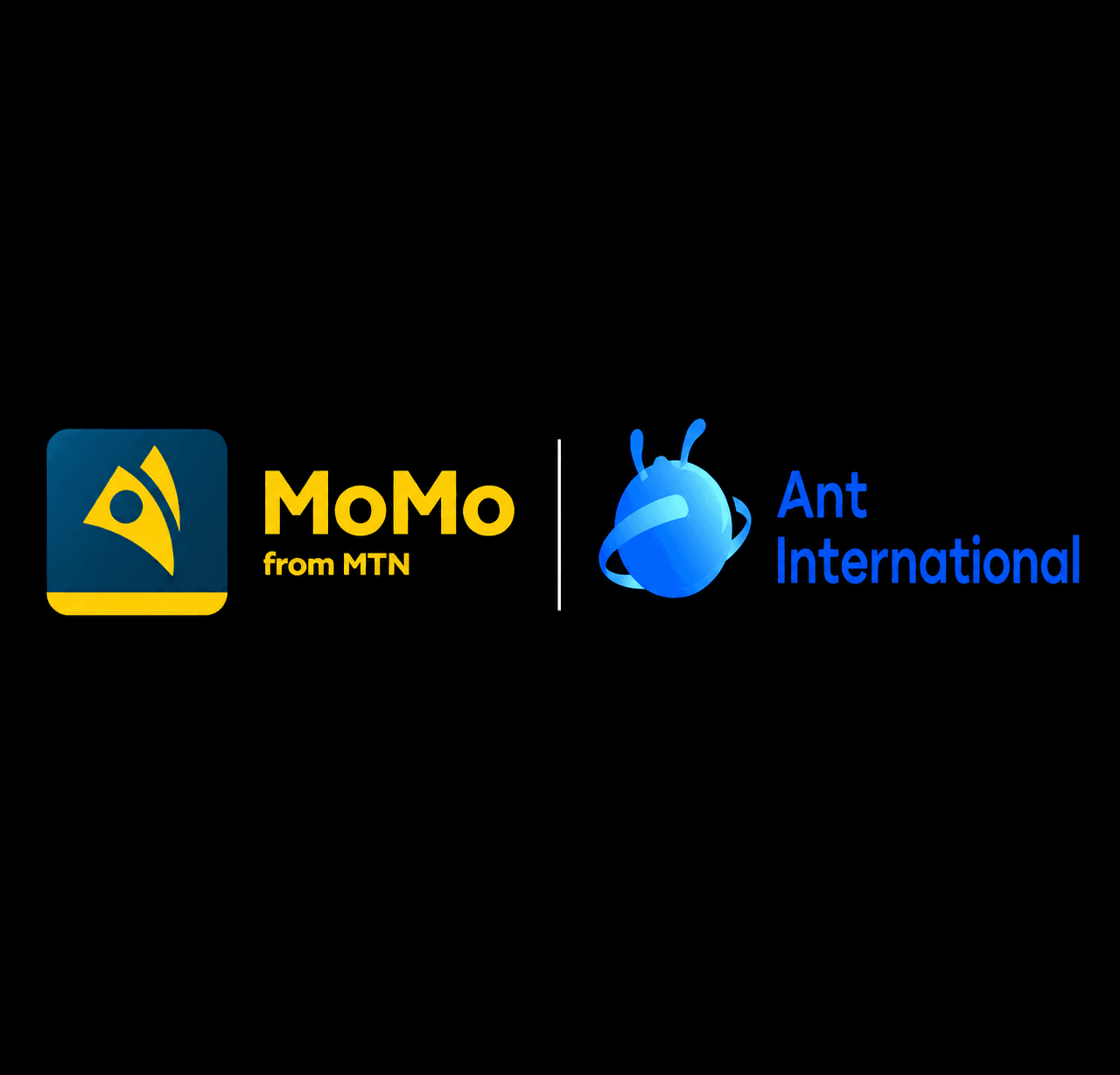 A watercolour painting depicting a stylized mobile phone displaying the MoMo logo, with digital pathways and connections expanding from it, subtly merging with a larger, more intricate digital network. The background hints at a vibrant African market without specific landmarks. No text, no logos.